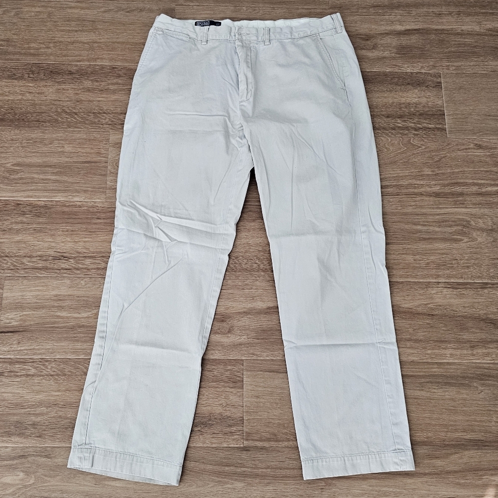Polo By Ralph Lauren Men's Light Khaki Preston Chino Pants 38x34